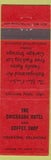 Matchbook Cover - Chiskasha Hotel Coffee Shop OK
