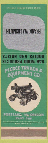 Matchbook Cover - Pierce Trailer Equipment Portland OR Frank Wachsmuth