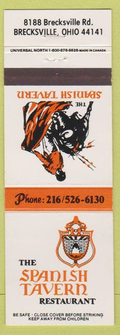 Matchbook Cover - Spanish Tavern Restaurant Brecksville OH Matador