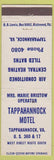 Matchbook Cover - Tappahannock Motel VA