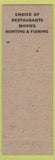 Matchbook Cover - Tappahannock Motel VA