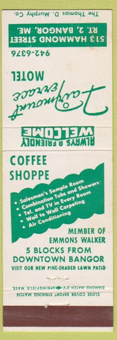 Matchbook Cover - Fairmount Terrace Motel Bangor ME