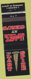 Matchbook Cover - The Last Spike Geno's Regina SK