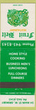 Matchbook Cover - Fruit Belt Restaurant Grimsby ON