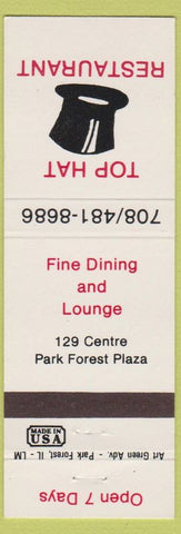 Matchbook Cover - Top Hat Restaurant Park Forest IL