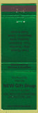 Matchbook Cover - New Gift Shop Arlington Hospital VA green