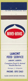 Matchbook Cover - Shur Gaint feed Lamont AB