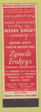 Matchbook Cover - Krank's Lather Kreem Shave Cream Zymole Throat Pastilles