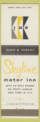 Matchbook Cover - Skyline Motor Inn New York City WORN