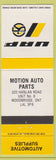 Matchbook Cover - UAP Auto Parts Motion Woodbridge ON
