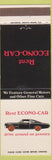 Matchbook Cover - Econo Rental Cars GM Bellmore NY