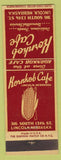 Matchbook Cover - Kornkob Cafe Lincoln NE Corn
