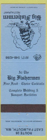 Matchbook Cover - Big Fisherman Restaurant East Falmouth MA ship