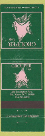Matchbook Cover - Grouper Cafe Mount Kisco NY fish