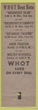 Matchbook Cover - WHOT Radio South Bend IN 1490 ABC