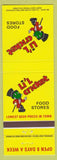 Matchbook Cover - Lil Cricket Food Stores Canada