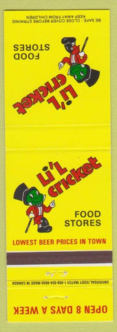 Matchbook Cover - Lil Cricket Food Stores Canada