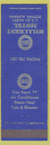 Matchbook Cover - Hillcrest Motel Dothan AL blue
