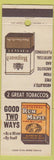 Matchbook Cover - Hayward Tobacco Rum And Maple pipe