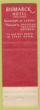 Matchbook Cover - Bismarck Hotel Chicago IL Swiss Chalet Old Vienna
