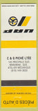 Matchbook Cover - UAP Auto Parts C and G Piche Maniwaki QC