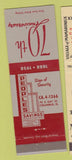 Matchbook Cover - Peoples Savings Loan Columbus OH 70th Anniversary