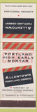 Matchbook Cover - Allentown PA Portland Cement WEAR