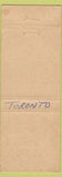 Matchbook Cover - East York Driving School Toronto ON WORN