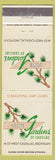 Matchbook Cover - Pine Gardens Cadillac MI tree