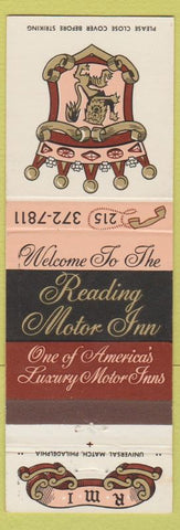 Matchbook Cover - Reading Motor Inn PA
