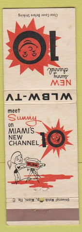 Matchbook Cover - WLBW TV Miami FL WORN Jack Gregson