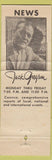 Matchbook Cover - WLBW TV Miami FL WORN Jack Gregson