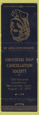 Matchbook Cover - Unversity Ship Cancellation Scoety New London CT 1975