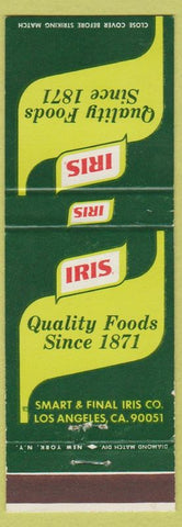 Matchbook Cover - Iris Foods Grocery? Los Angeles CA