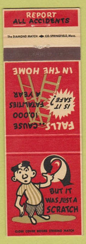 Matchbook Cover - Accidents Safety