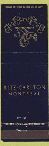 Matchbook Cover - Ritz Carlton Hotel Montreal QC WEAR