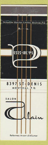 Matchbook Cover - Salon Alain Montreal QC WEAR