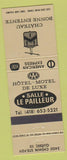 Matchbook Cover - Chateau Bonne Entente Ste Foy QC