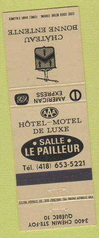 Matchbook Cover - Chateau Bonne Entente Ste Foy QC