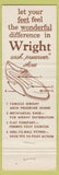 Matchbook Cover - Wright Arch Shoes Nashville TN Baynham's