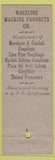 Matchbook Cover - Wheeling Machine Products Couplings