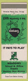 Matchbook Cover - Meadows School Office Supply Deming NM