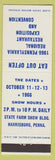 Matchbook Cover - 1966 PA Regional Restaurant Convention Harrisburg PA