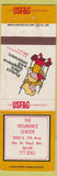 Matchbook Cover - Insurance Center North St Paul MN USF&G WEAR