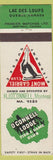 Matchbook Cover - Oconnell Lodge Fish Game Club Lac Des Loups QC Piedmont