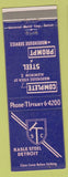 Matchbook Cover - Kasle Steel Destroit MI Aluminum