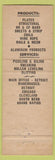 Matchbook Cover - Kasle Steel Destroit MI Aluminum