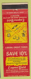 Matchbook Cover - Eugene Wald Jewelery Milwaukee Green Bay Appleton WI WEAR