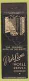 Matchbook Cover - Park Lane Hotel Denver Colorado WEAR