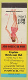 Matchbook Cover - Keystone Match Club Allentown PA 1966 pinup